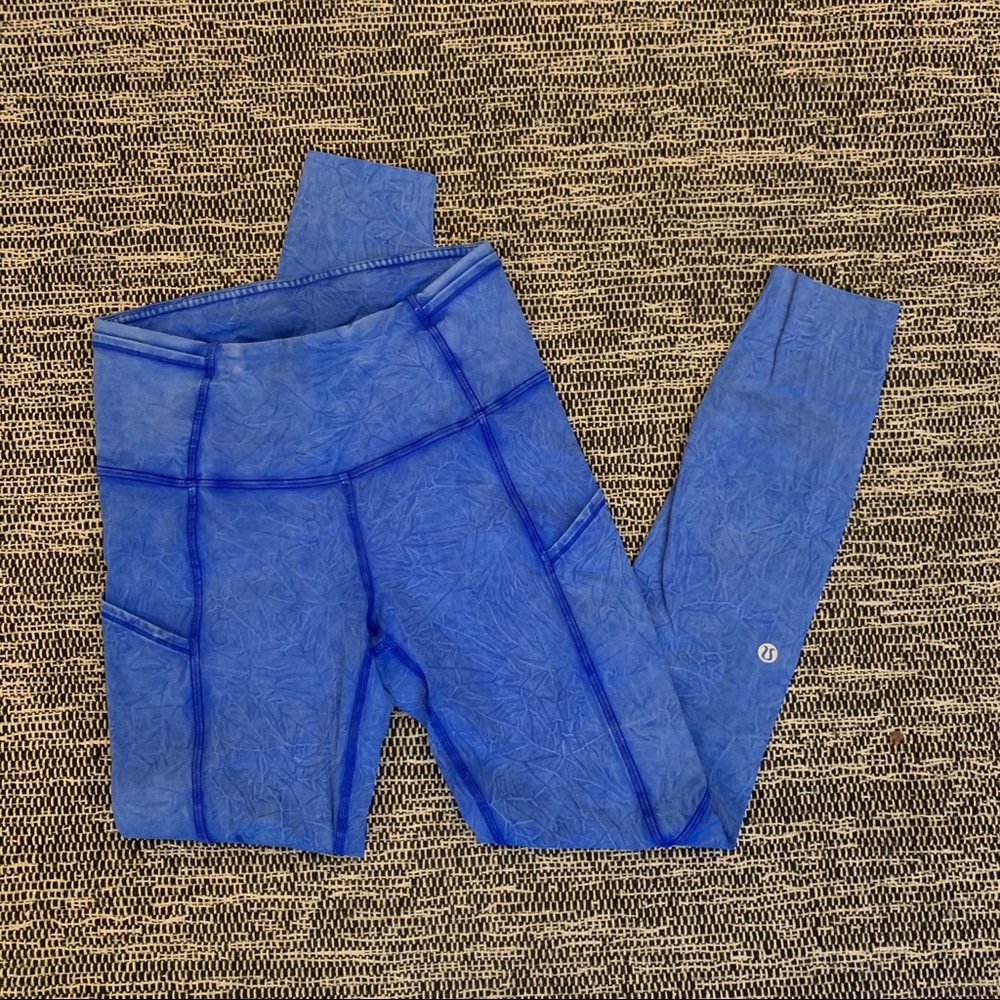 LULULEMON FAST AND FREE TIE DYE 25”
